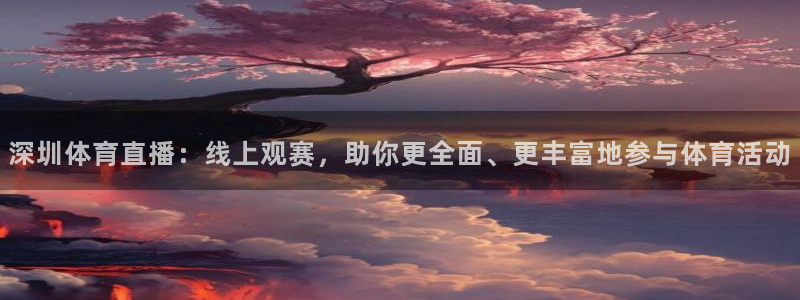 深圳体育直播：线上观赛，助你更全面、更丰富地参与体育活动